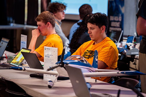 Students take part in the Aerospace Cybersecurity Workshop