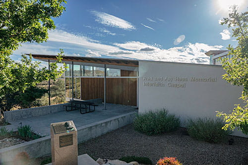 The Fred and Fay Haas Memorial Interfaith Chapel at Prescott Campus
